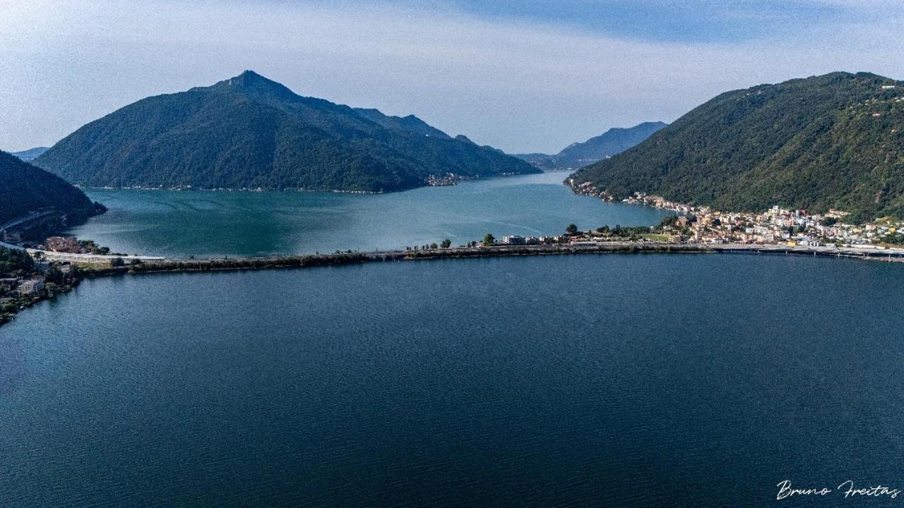 Lake Apartment 4 Bissone Εξωτερικό φωτογραφία